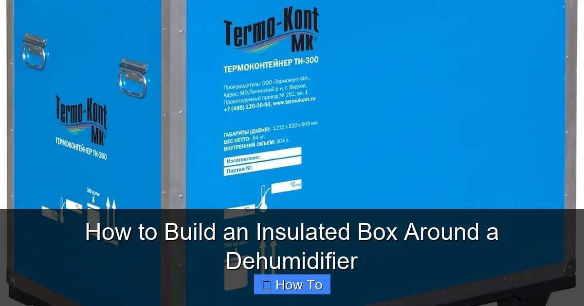 How to Build an Insulated Box Around a Dehumidifier