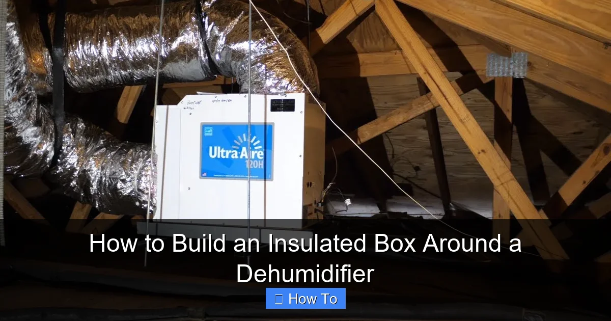 How to Build an Insulated Box Around a Dehumidifier