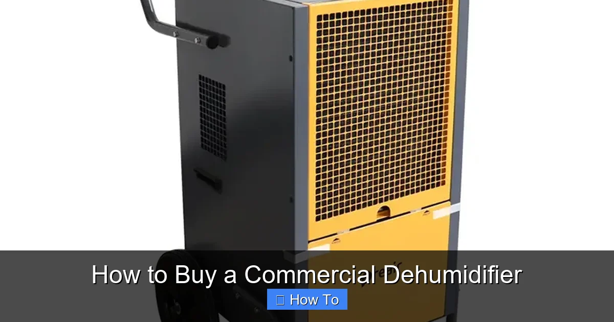 How to Buy a Commercial Dehumidifier