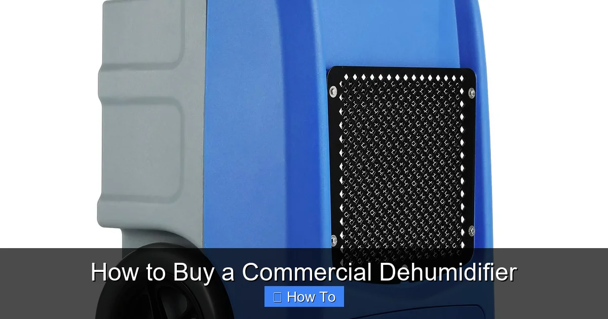How to Buy a Commercial Dehumidifier