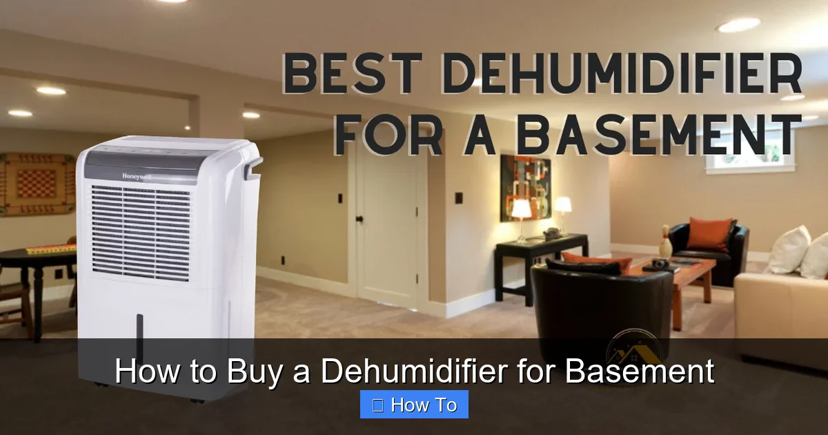 How to Buy a Dehumidifier for Basement