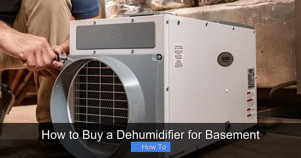 How to Buy a Dehumidifier for Basement
