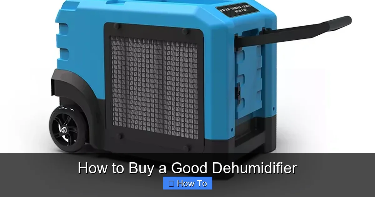 How to Buy a Good Dehumidifier