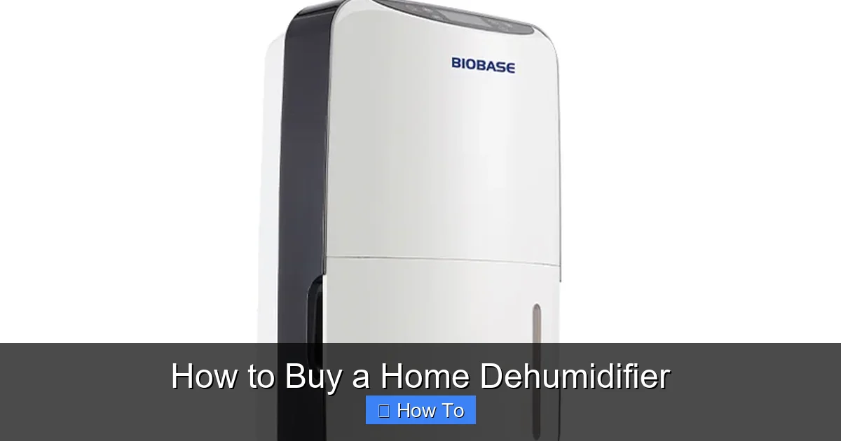 How to Buy a Home Dehumidifier