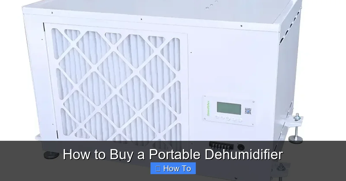 How to Buy a Portable Dehumidifier