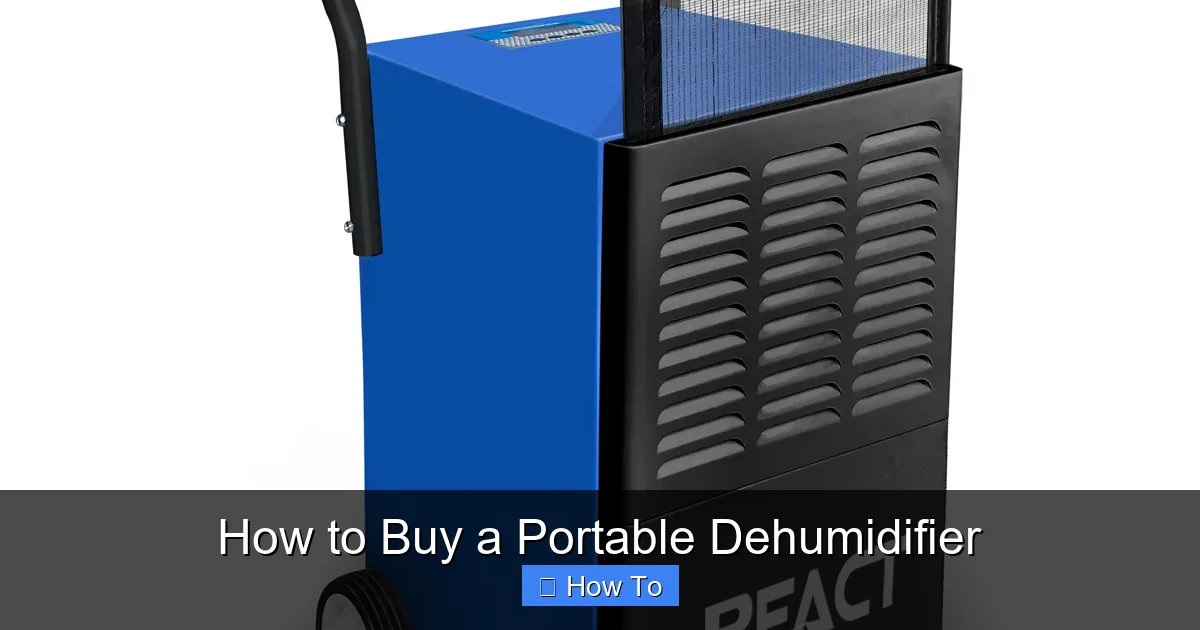 How to Buy a Portable Dehumidifier