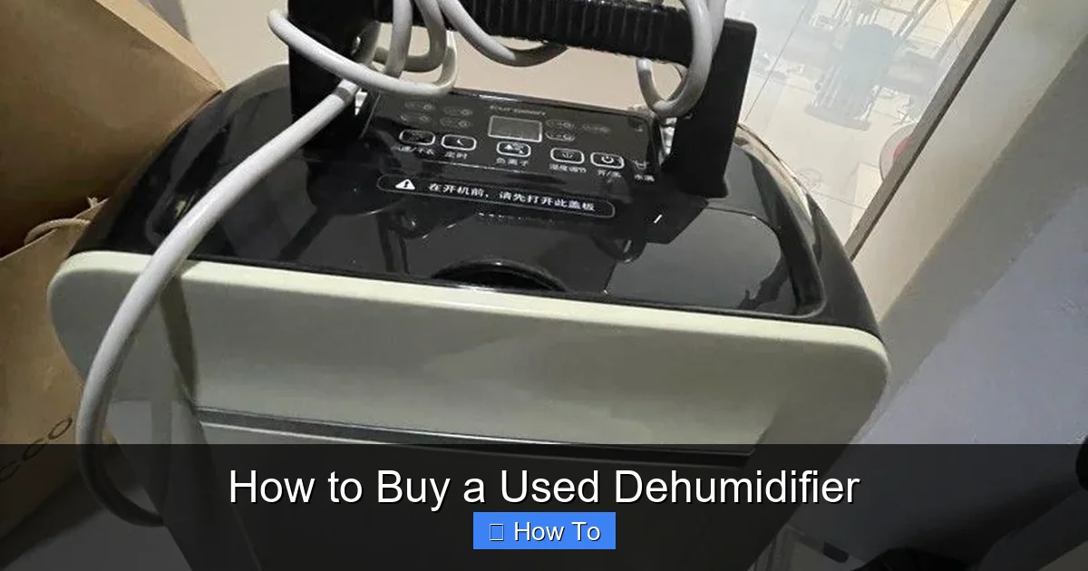 How to Buy a Used Dehumidifier