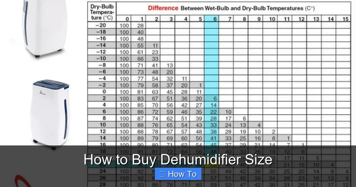 How to Buy Dehumidifier Size