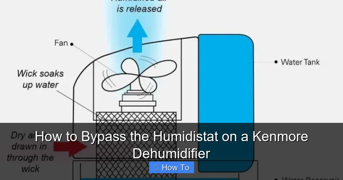 How to Bypass the Humidistat on a Kenmore Dehumidifier