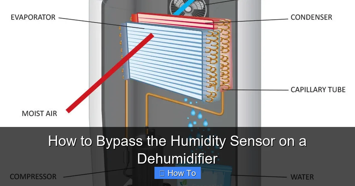 How to Bypass the Humidity Sensor on a Dehumidifier