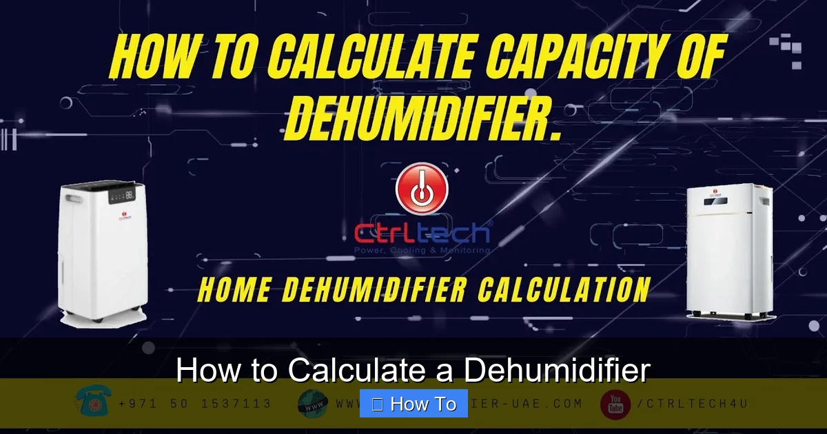 How to Calculate a Dehumidifier