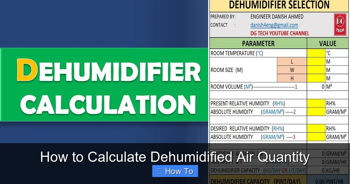 How to Calculate Dehumidified Air Quantity
