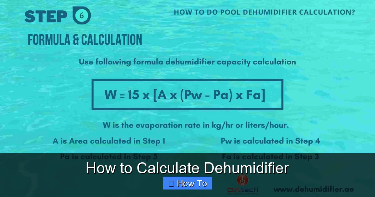 How to Calculate Dehumidifier