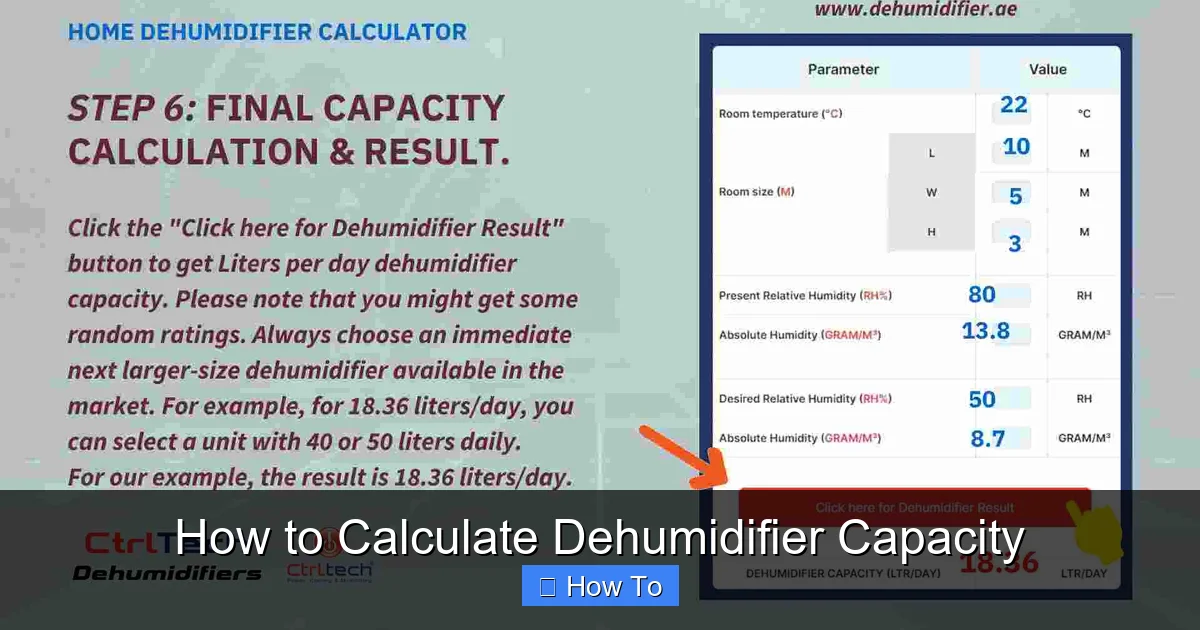 How to Calculate Dehumidifier Capacity