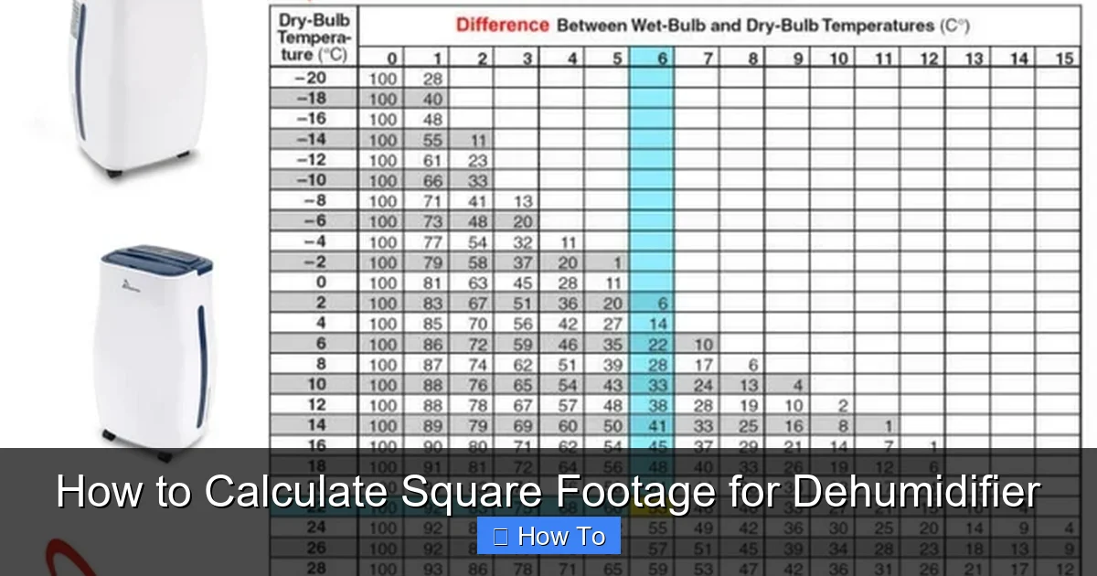 How to Calculate Square Footage for Dehumidifier