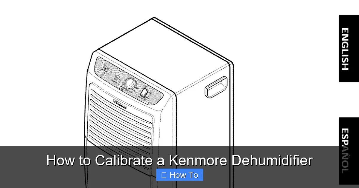How to Calibrate a Kenmore Dehumidifier