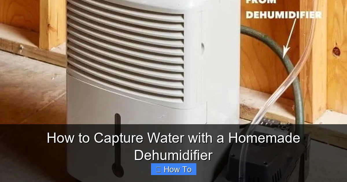How to Capture Water with a Homemade Dehumidifier