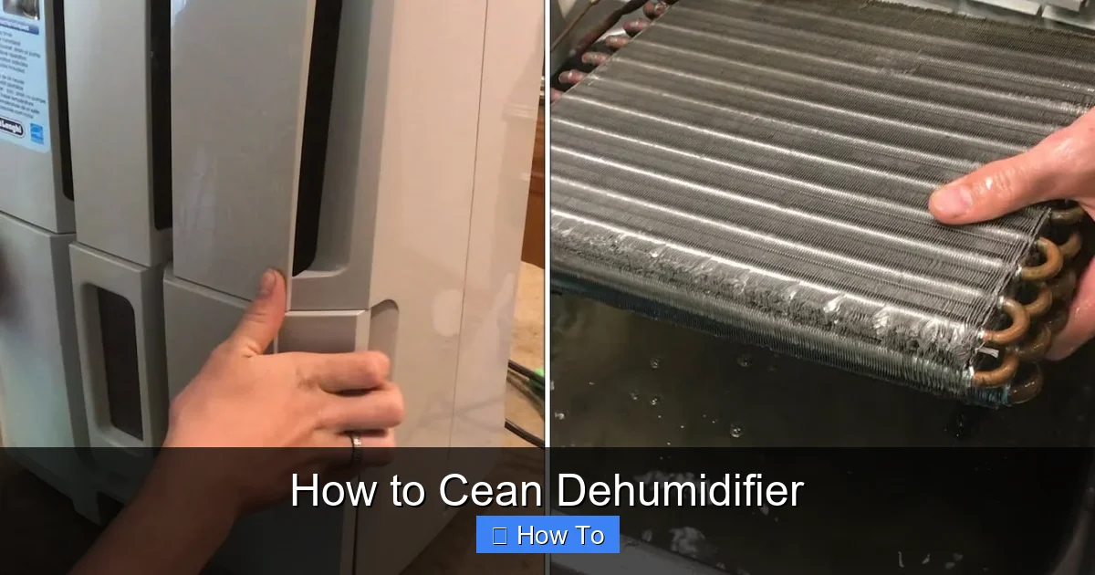 How to Cean Dehumidifier