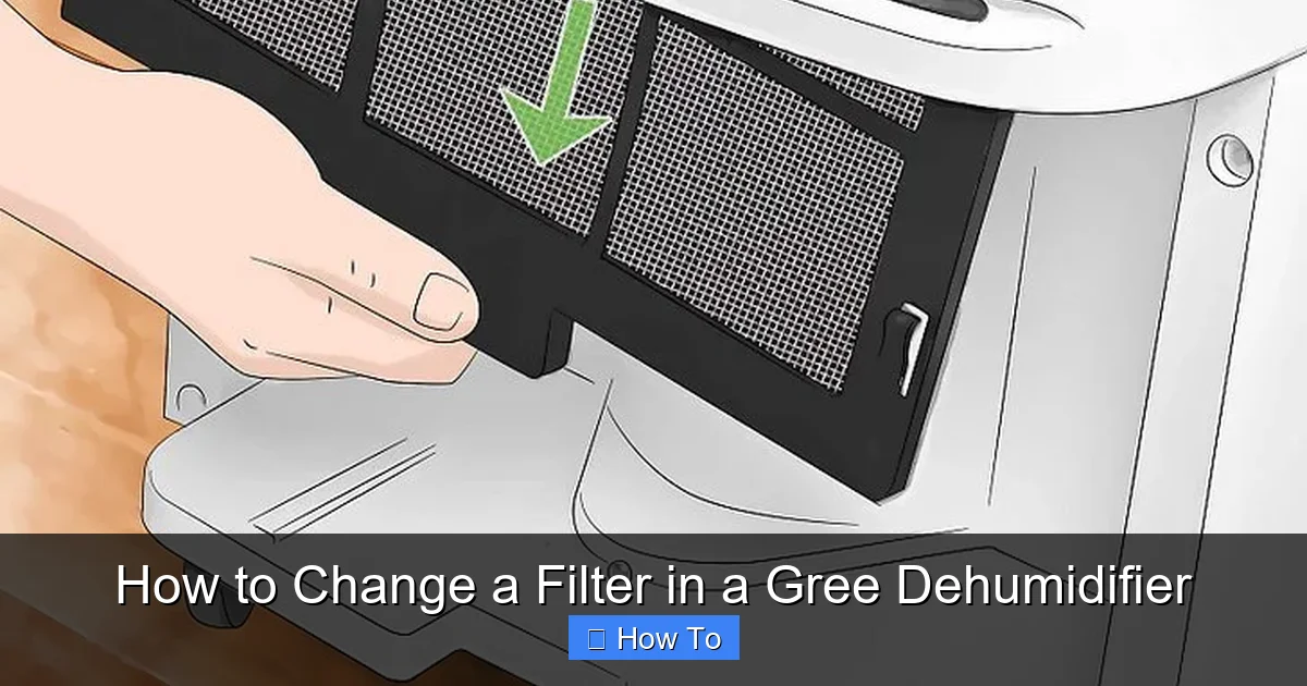 How to Change a Filter in a Gree Dehumidifier