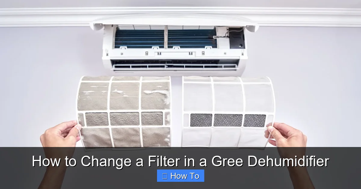 How to Change a Filter in a Gree Dehumidifier