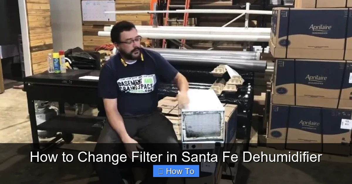 How to Change Filter in Santa Fe Dehumidifier