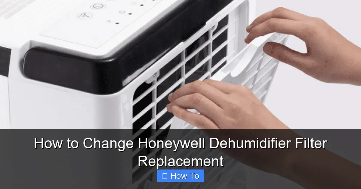 How to Change Honeywell Dehumidifier Filter Replacement