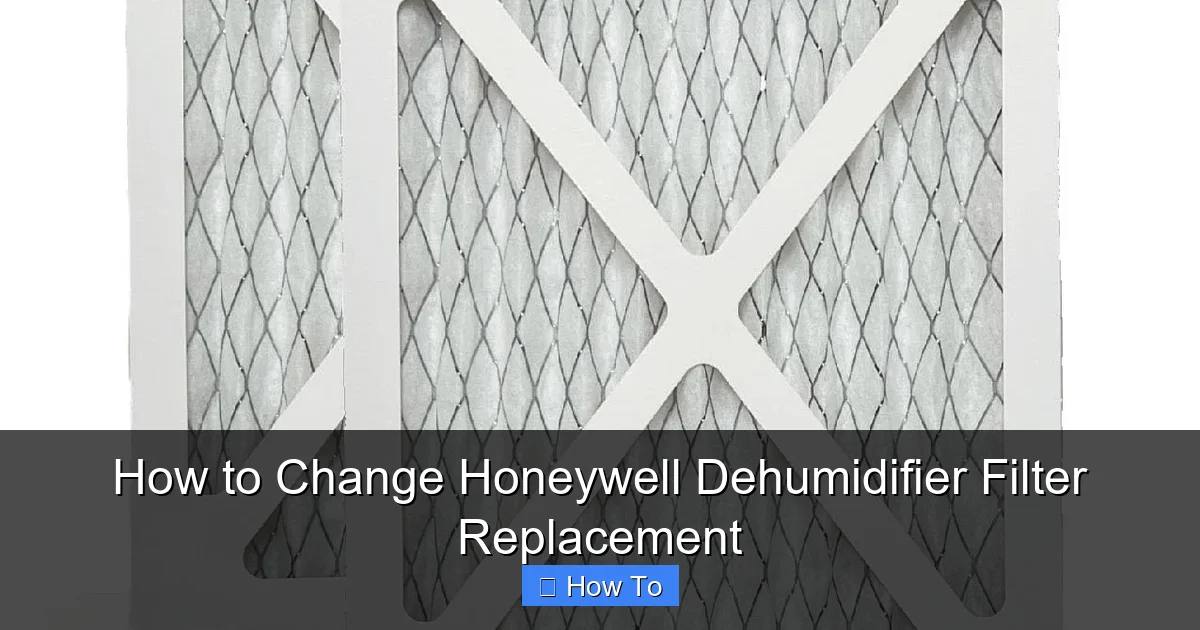 How to Change Honeywell Dehumidifier Filter Replacement