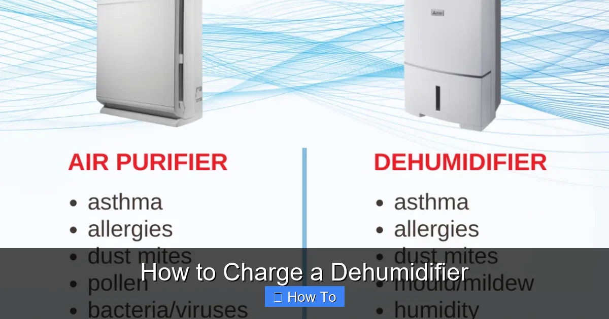 How to Charge a Dehumidifier