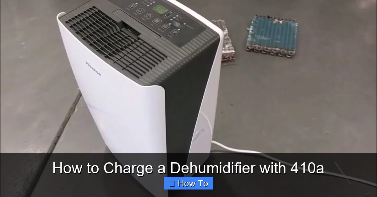 How to Charge a Dehumidifier with 410a