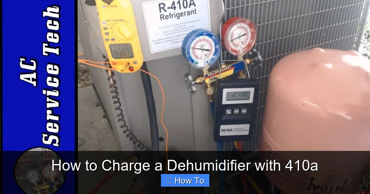 How to Charge a Dehumidifier with 410a