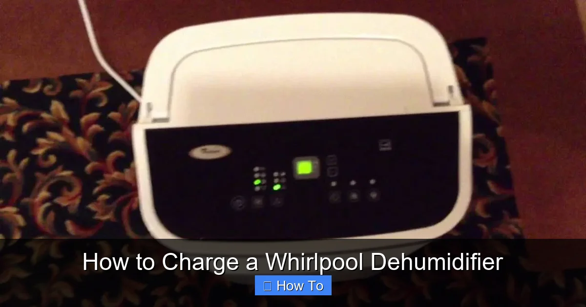 How to Charge a Whirlpool Dehumidifier