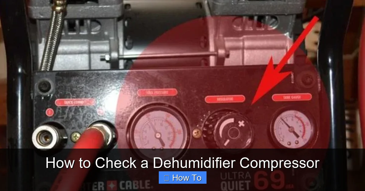 How to Check a Dehumidifier Compressor