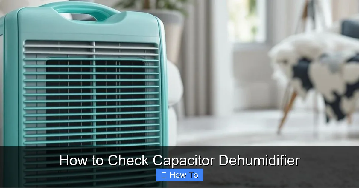 How to Check Capacitor Dehumidifier