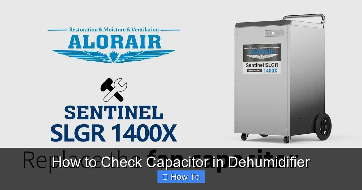 How to Check Capacitor in Dehumidifier
