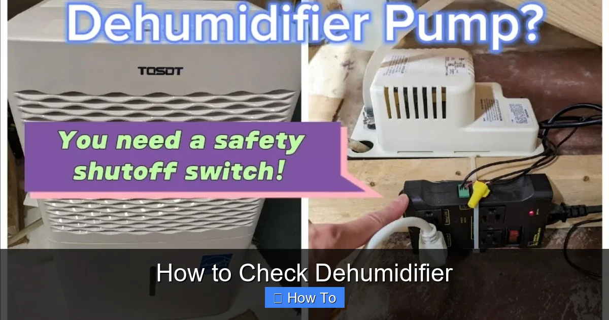 How to Check Dehumidifier