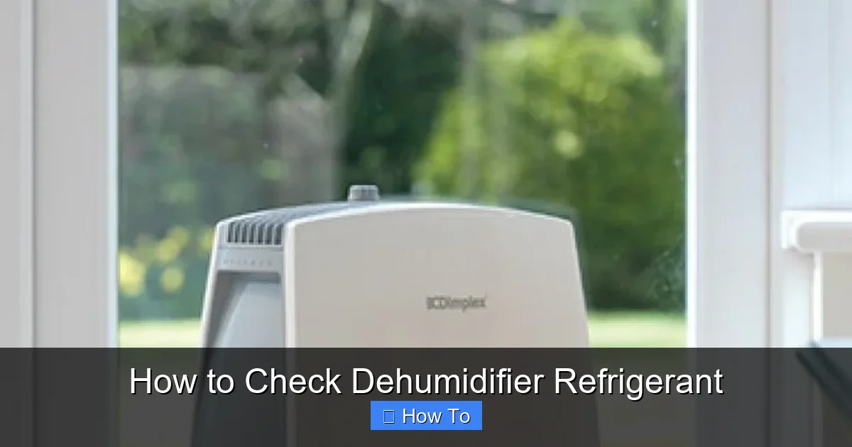 How to Check Dehumidifier Refrigerant