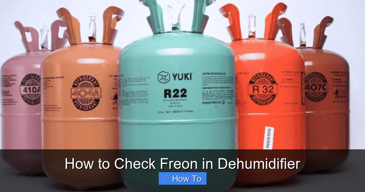 How to Check Freon in Dehumidifier