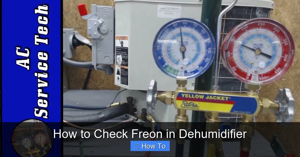 How to Check Freon in Dehumidifier