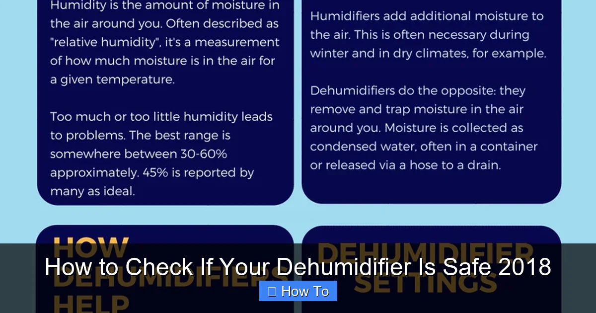 How to Check If Your Dehumidifier Is Safe 2018