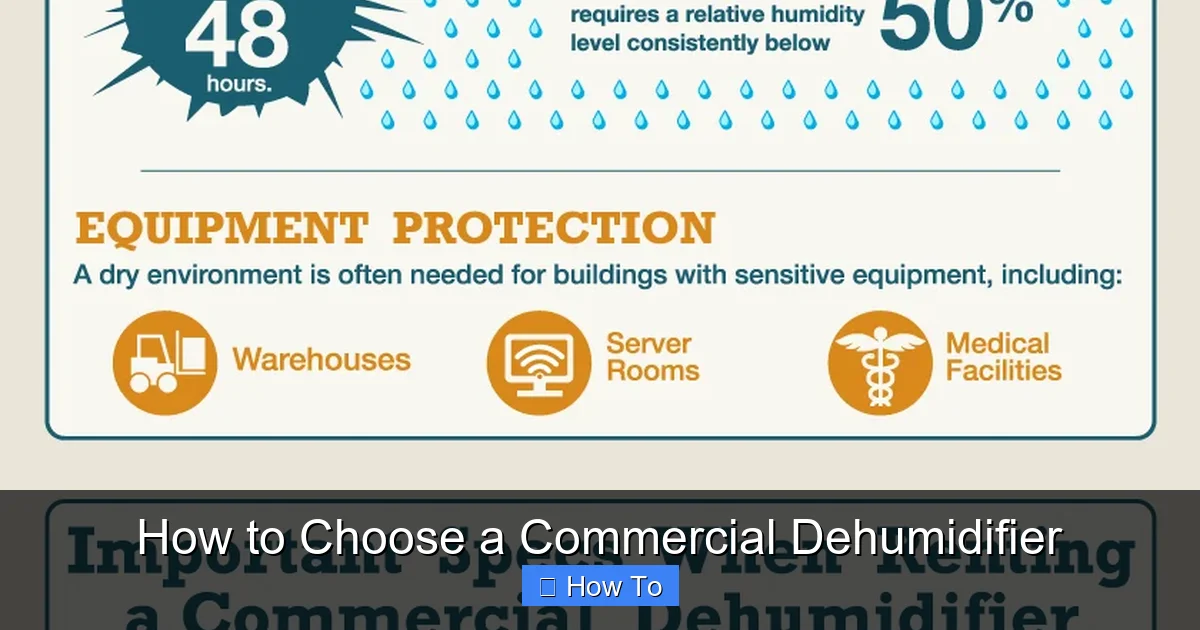 How to Choose a Commercial Dehumidifier
