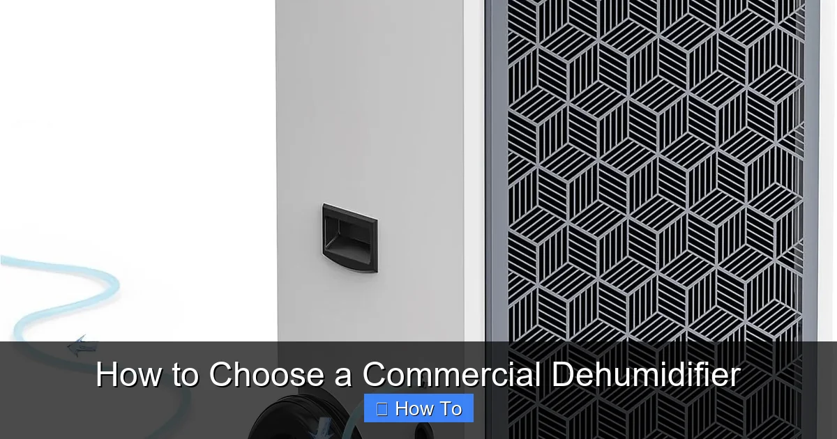 How to Choose a Commercial Dehumidifier