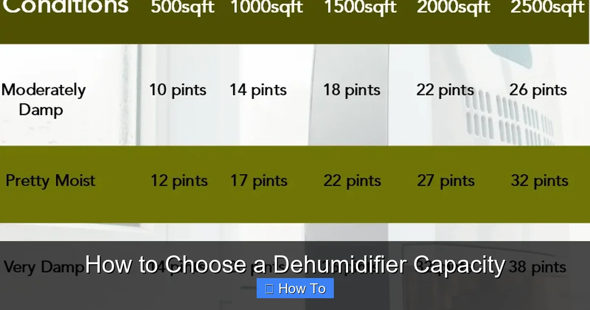 How to Choose a Dehumidifier Capacity