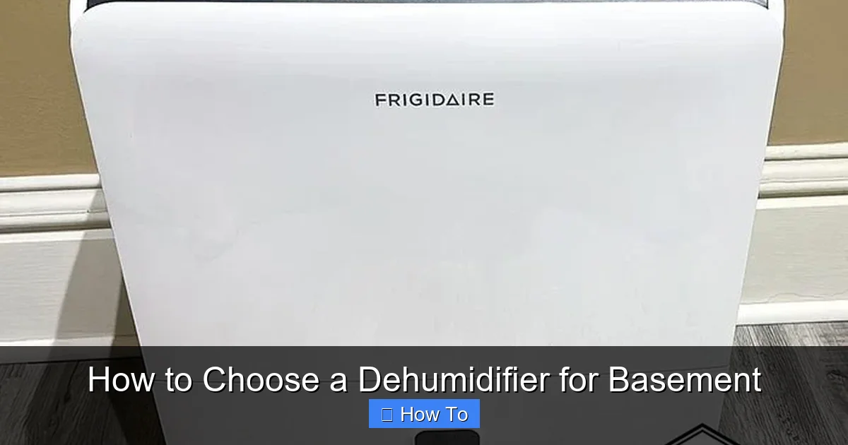 How to Choose a Dehumidifier for Basement