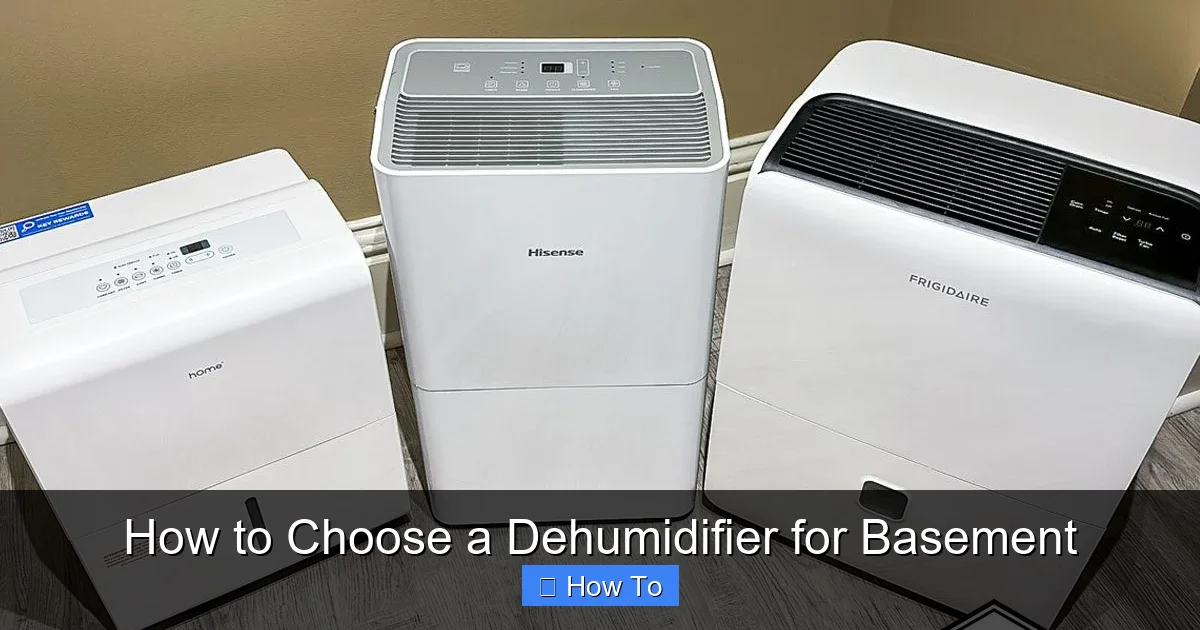 How to Choose a Dehumidifier for Basement