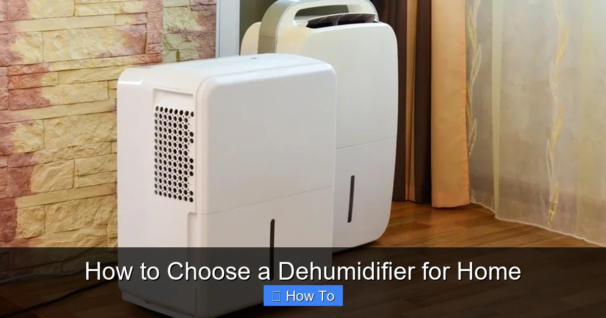 How to Choose a Dehumidifier for Home
