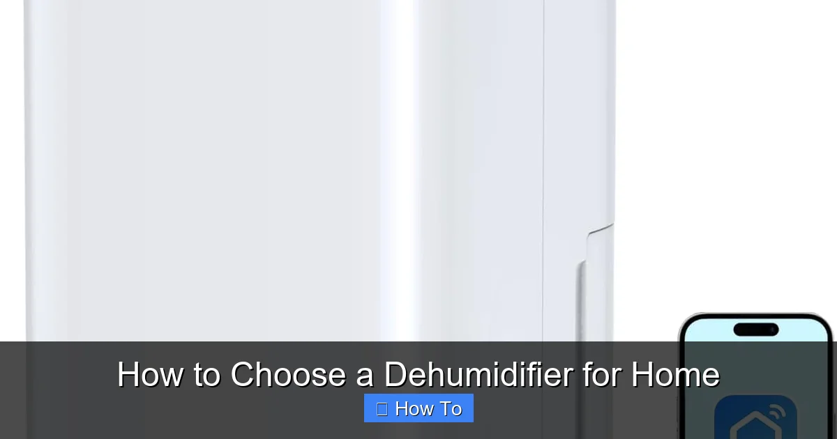 How to Choose a Dehumidifier for Home