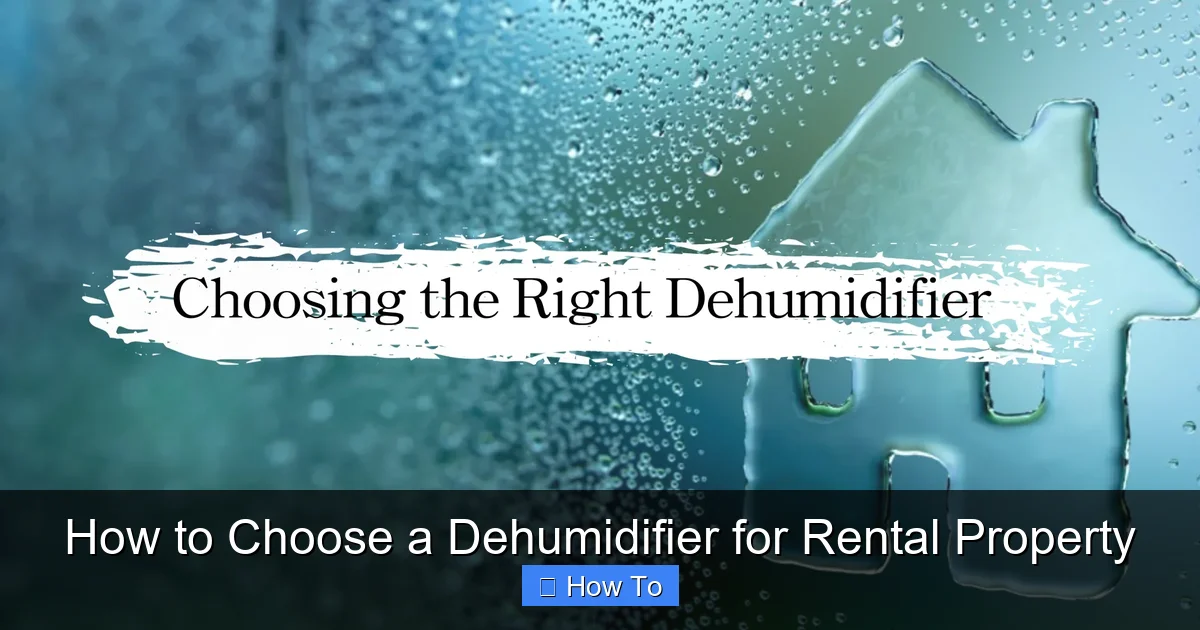 How to Choose a Dehumidifier for Rental Property