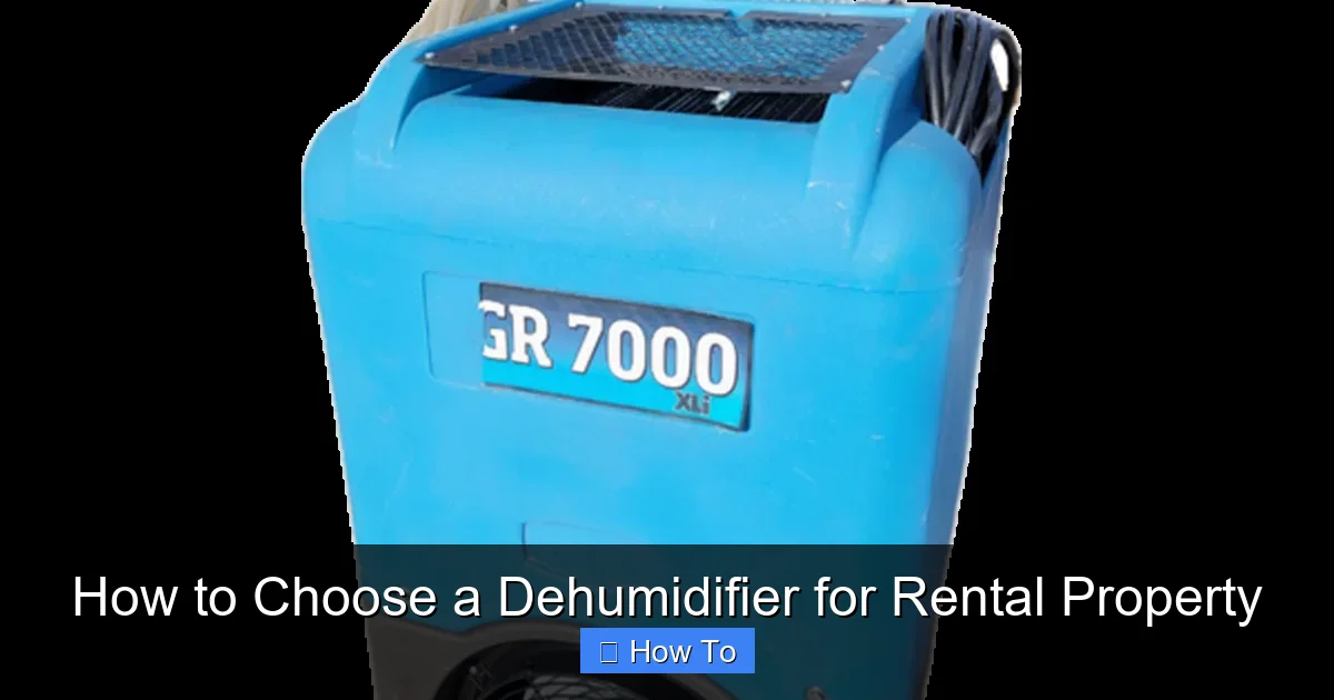 How to Choose a Dehumidifier for Rental Property