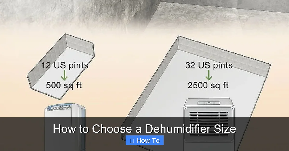 How to Choose a Dehumidifier Size