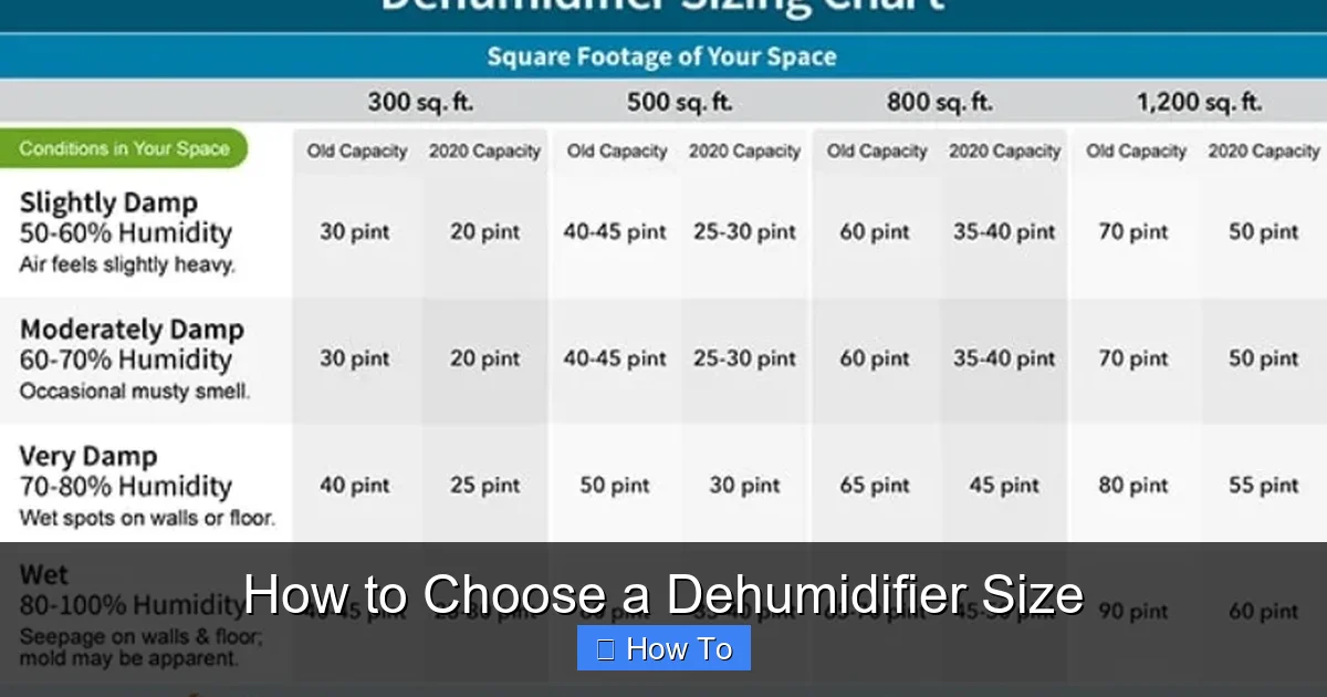 How to Choose a Dehumidifier Size